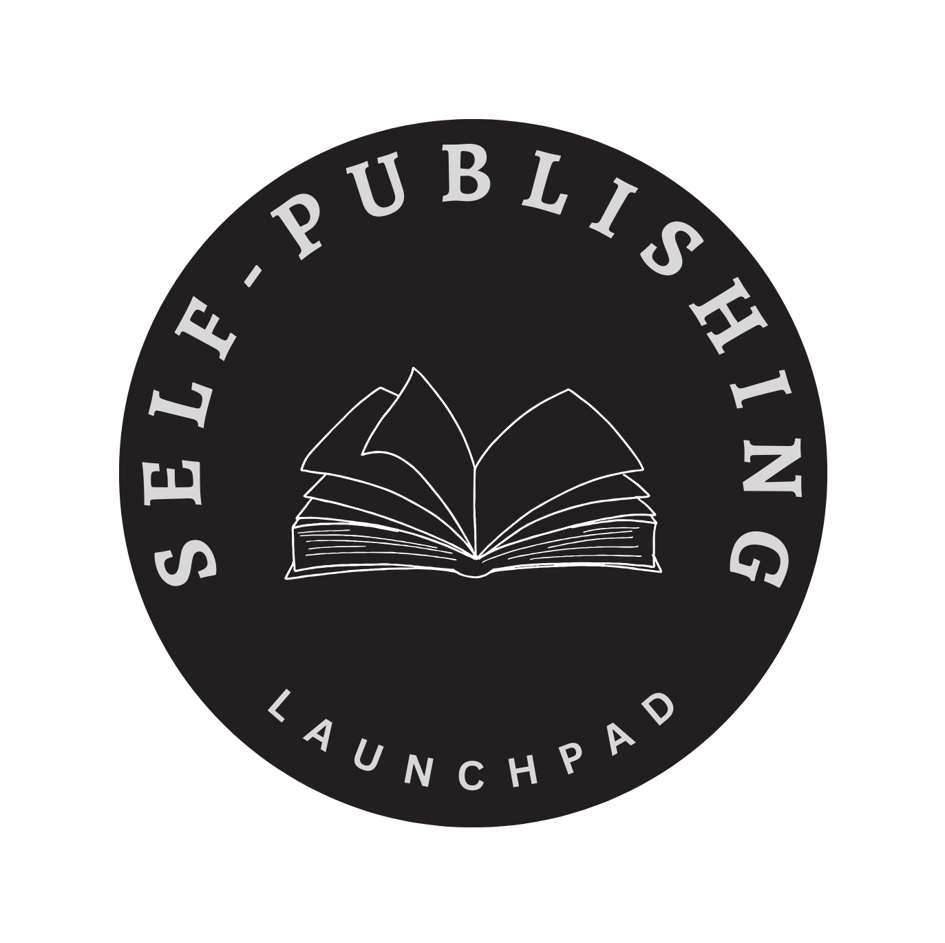 White Black Circle Book SLP Logo